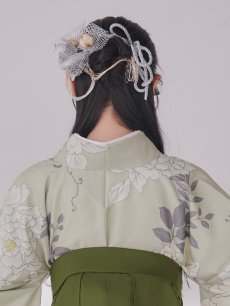 画像11: 【卒業袴小物】網チュールとドライフラワーのセット髪飾り【2カラー】 (11)