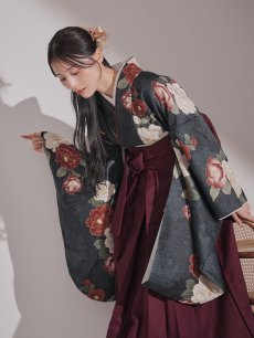 画像16: 【卒業袴小物】網チュールとドライフラワーのセット髪飾り【2カラー】 (16)