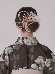 画像15: 【2月中旬発送予定】【卒業袴小物】ドライフラワーセット髪飾り【2カラー】 (15)