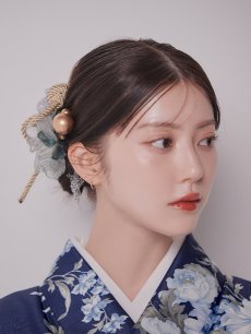 画像17: 【2月中旬発送予定】【卒業袴小物】ドライフラワーセット髪飾り【2カラー】 (17)