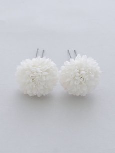 画像3: 【卒業袴小物】レッド×ホワイトフラワーセット髪飾り【1カラー】 (3)