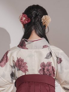 画像6: 【卒業袴小物】ゴールドフラワーコサージュ【1カラー】 (6)