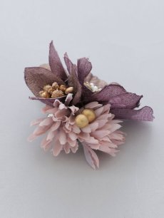 画像12: 【卒業袴小物】オーガンジーフラワーアンティークベリーコサージュ【3カラー】 (12)