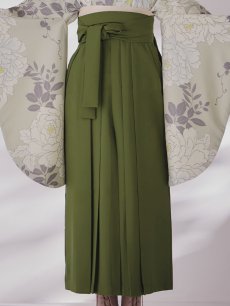 画像19: 【即日発送】白牡丹 モカ二尺袖着物【卒業袴３点セット 二尺袖着物/帯/袴】 (19)