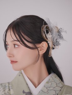 画像20: 【即日発送】白牡丹 モカ二尺袖着物【卒業袴３点セット 二尺袖着物/帯/袴】 (20)