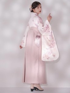 画像16: 【即日発送】ピンク牡丹×菊 ペールピンク二尺袖着物【卒業袴３点セット 二尺袖着物/帯/袴】 (16)