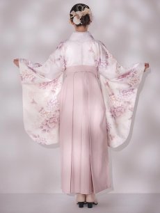 画像19: 【即日発送】ピンク牡丹×菊 ペールピンク二尺袖着物【卒業袴３点セット 二尺袖着物/帯/袴】 (19)
