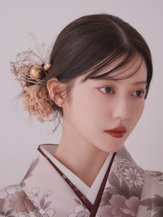 画像23: 【即日発送】ピンク牡丹 くすみピンク二尺袖着物【卒業袴３点セット 二尺袖着物/帯/袴】[FB01] (23)