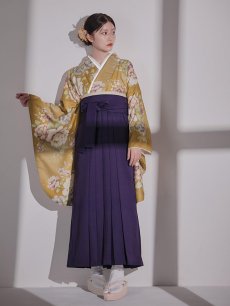 画像12: 【予約商品 / 1月中旬発送予定】黄フラワーブーケ イエロー二尺袖着物【卒業袴３点セット 二尺袖着物/帯/袴】 (12)