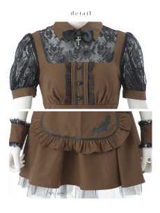 画像23: 【即日発送】【ハロウィン】コウモリクラシカルメイド【コスプレ6点セット】【S-XLサイズ/2カラー】[HC03] (23)