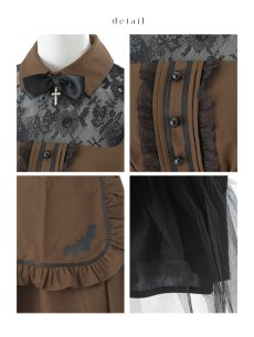 画像31: 【即日発送】【ハロウィン】コウモリクラシカルメイド【コスプレ6点セット】【S-XLサイズ/2カラー】[HC03] (31)