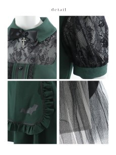 画像25: 【即日発送】【ハロウィン】コウモリクラシカルメイド【コスプレ6点セット】【S-XLサイズ/2カラー】[HC03] (25)