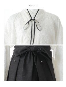 モデル：吉木千沙都 身長：158cm　着用サイズ：Fサイズ