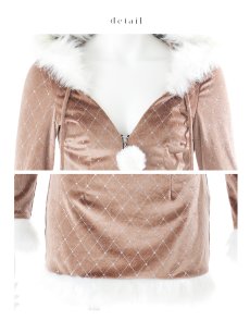 画像27: 【即日発送】【ハロウィン】キルティングビジューうさぎ【コスプレ4点セット】【XS-XLサイズ/1カラー】[HC03] (27)