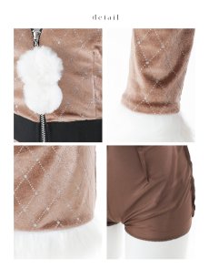 画像28: 【即日発送】【ハロウィン】キルティングビジューうさぎ【コスプレ4点セット】【XS-XLサイズ/1カラー】[HC03] (28)