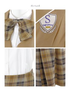 画像23: 【即日発送】【送料無料！】【ハロウィン】韓国JK制服ガール【コスプレ5点セット】【XS-XLサイズ/1カラー】[HC03] (23)