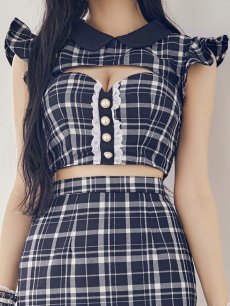 画像17: 【SALE】【ハロウィン】 チェックバニーセットアップ  【コスプレ6点セット】【XS-Lサイズ/2カラー】[HC03] (17)