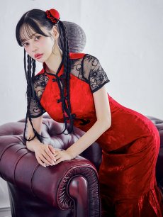 画像6: 【SALE!!】【即日発送】【ハロウィン】 マーメイドレースチャイナ 【コスプレ2点セット】【S-Lサイズ/3カラー】(SE01YN)[HC03] (6)