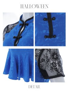 画像34: 【SALE!!】【即日発送】【ハロウィン】 マーメイドレースチャイナ 【コスプレ2点セット】【S-Lサイズ/3カラー】(SE01YN)[HC03] (34)