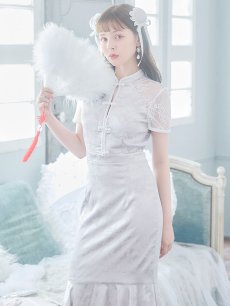 画像11: 【SALE!!】【即日発送】【ハロウィン】 マーメイドレースチャイナ 【コスプレ2点セット】【S-Lサイズ/3カラー】(SE01YN)[HC03] (11)