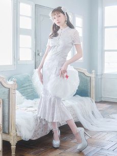 画像12: 【SALE!!】【即日発送】【ハロウィン】 マーメイドレースチャイナ 【コスプレ2点セット】【S-Lサイズ/3カラー】(SE01YN)[HC03] (12)