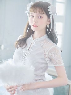 画像14: 【SALE!!】【即日発送】【ハロウィン】 マーメイドレースチャイナ 【コスプレ2点セット】【S-Lサイズ/3カラー】(SE01YN)[HC03] (14)