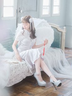 画像19: 【SALE!!】【即日発送】【ハロウィン】 マーメイドレースチャイナ 【コスプレ2点セット】【S-Lサイズ/3カラー】(SE01YN)[HC03] (19)