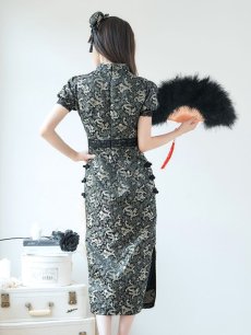 画像13: 【即日発送】【ハロウィン】 パフスリーブチャイナドレス【コスプレ2点セット】【S-Mサイズ/3カラー】(SE02YN)[HC03] (13)