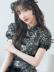 画像14: 【即日発送】【ハロウィン】 パフスリーブチャイナドレス【コスプレ2点セット】【S-Mサイズ/3カラー】(SE02YN)[HC03] (14)