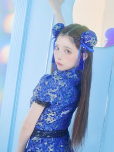 画像12: 【即日発送】【ハロウィン】 緩苺ちゃん着用 パフスリーブチャイナドレス【コスプレ2点セット】【S-XLサイズ/3カラー】(SE02YN)[HC03] (12)