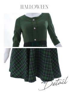 画像27: 【SALE!!】【ハロウィン】 魔法学校制服 【コスプレ3点セット】【S-Mサイズ/2カラー】[HC03] (27)