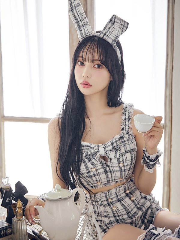 sugar ファーツイードバニーセットアップ コスプレ8点セット XS SALE