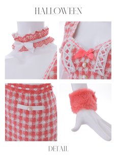 画像22: 【SALE!!】【即日発送】【ハロウィン】ツイードキャットセットアップ 【コスプレ6点セット】 【XS-Mサイズ/4カラー】[HC03] (22)