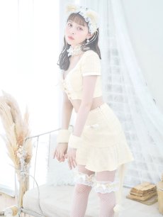 画像9: 【SALE!!】【即日発送】【ハロウィン】【LARME/ラルム掲載】ツイードキャットセットアップ 【コスプレ6点セット】 【XS-Mサイズ/4カラー】[HC03] (9)