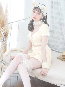 画像15: 【SALE!!】【即日発送】【ハロウィン】【LARME/ラルム掲載】ツイードキャットセットアップ 【コスプレ6点セット】 【XS-Mサイズ/4カラー】[HC03] (15)