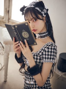 画像12: 【SALE!!】【即日発送】【ハロウィン】ツイードキャットセットアップ 【コスプレ6点セット】 【XS-Mサイズ/4カラー】[HC03] (12)