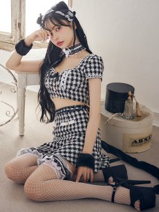 画像1: 【SALE!!】【即日発送】【ハロウィン】ツイードキャットセットアップ 【コスプレ6点セット】 【XS-Mサイズ/4カラー】[HC03] (1)