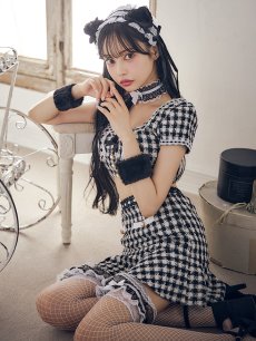 画像3: 【SALE!!】【即日発送】【ハロウィン】ツイードキャットセットアップ 【コスプレ6点セット】 【XS-Mサイズ/4カラー】[HC03] (3)