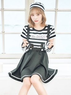 画像7: 【SALE!!】【即日発送】【ハロウィン】 囚人 プリズナーガール 【コスプレ3点セット】【S-Mサイズ/1カラー】(HC206-SV)[HC03] (7)