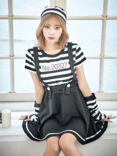 画像10: 【SALE!!】【即日発送】【ハロウィン】 囚人 プリズナーガール 【コスプレ3点セット】【S-Mサイズ/1カラー】(HC206-SV)[HC03] (10)