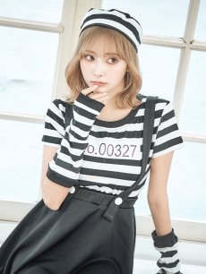 画像12: 【SALE!!】【即日発送】【ハロウィン】 囚人 プリズナーガール 【コスプレ3点セット】【S-Mサイズ/1カラー】(HC206-SV)[HC03] (12)