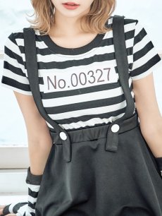 画像16: 【SALE!!】【即日発送】【ハロウィン】 囚人 プリズナーガール 【コスプレ3点セット】【S-Mサイズ/1カラー】(HC206-SV)[HC03] (16)