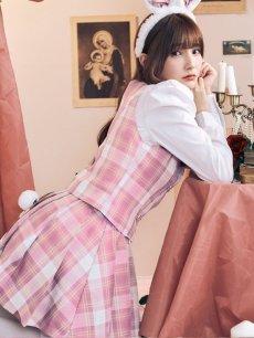 画像5: 【SALE!!】【ハロウィン】チェック制服バニー【コスプレ6点セット】 【S-Lサイズ/1カラー】[HC03] (5)