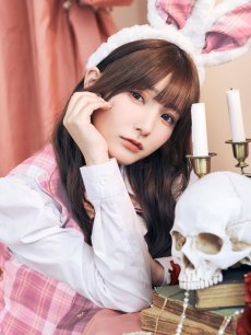 画像6: 【SALE!!】【ハロウィン】チェック制服バニー【コスプレ6点セット】 【S-Lサイズ/1カラー】[HC03] (6)