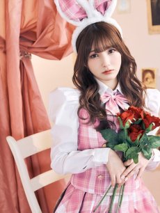 画像7: 【SALE!!】【ハロウィン】チェック制服バニー【コスプレ6点セット】 【S-Lサイズ/1カラー】[HC03] (7)