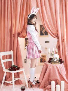 画像8: 【SALE!!】【ハロウィン】チェック制服バニー【コスプレ6点セット】 【S-Lサイズ/1カラー】[HC03] (8)