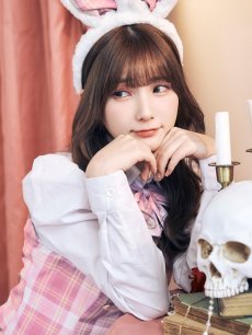 画像9: 【SALE!!】【ハロウィン】チェック制服バニー【コスプレ6点セット】 【S-Lサイズ/1カラー】[HC03] (9)