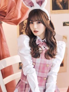 画像10: 【SALE!!】【ハロウィン】チェック制服バニー【コスプレ6点セット】 【S-Lサイズ/1カラー】[HC03] (10)