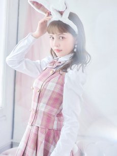 画像14: 【SALE!!】【ハロウィン】チェック制服バニー【コスプレ6点セット】 【S-Lサイズ/1カラー】[HC03] (14)