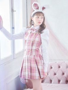 画像16: 【SALE!!】【ハロウィン】チェック制服バニー【コスプレ6点セット】 【S-Lサイズ/1カラー】[HC03] (16)